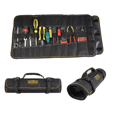 Quality  Professional High Quality Polyester Bartender Knife Folding Rolling Tool Bag Tool Kit Bag factory