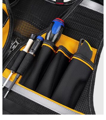 Electrician's Waterproof Tool Backpack with Reflective Safety Features OEM/ODM Customizable for Construction Outdoor Use