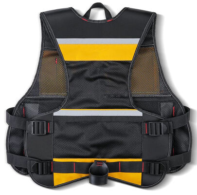 Reflective Work Vest Multifunctional Construction Vest Mesh Breathable Construction Safety Armor Tool Vest