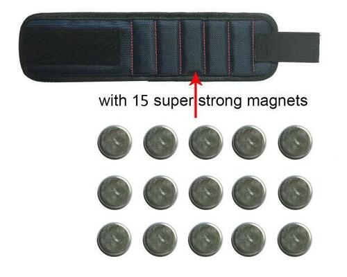 Customized Screws Tool Holder Pin Construction Pocket Belt Strong Neodymium Magnets Magnetic Wristband