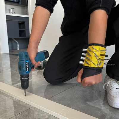 Hot Sale 1680D Organizer Holding Screws Hair Tool 15 Strong Magnets Construction Magnetic Wristband