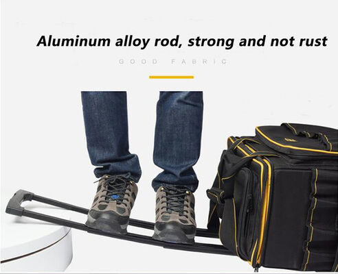 Waterproof 1200D Polyester Carpenter Electricians Wheel Case Work Heavy Duty Tool Bag Trolley