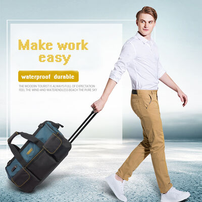 Oem Multifunctional Large Capacity Electrician Tool Bag Heavy Duty With Wheels