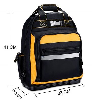 Latest Design Multi-Purpose Functional Durable Hard Base Custom Heavy Duty  Electricians Tool Bag Backpack