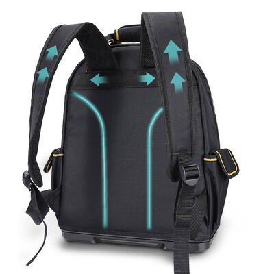 Latest Design Multi-Purpose Functional Durable Hard Base Custom Heavy Duty  Electricians Tool Bag Backpack