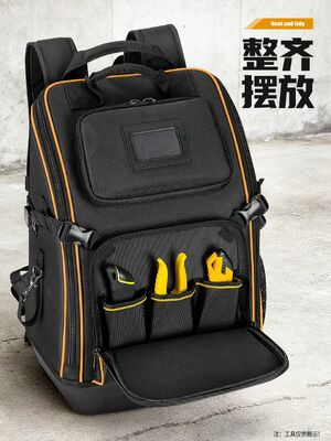 New Heavy-Duty Electrician Backpack Large Capacity Tool Backpack for Home Repair