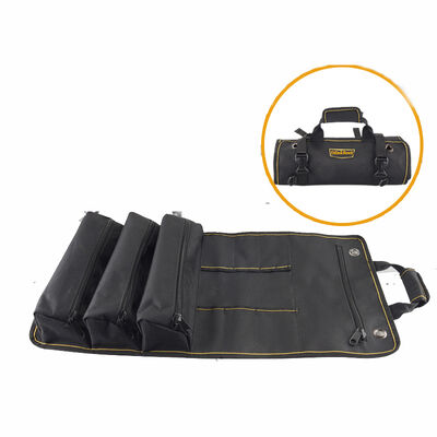 Customized Organizer Zipper Pocket Spanner Car Detailing Storage Rolling Electrician Tool Bag