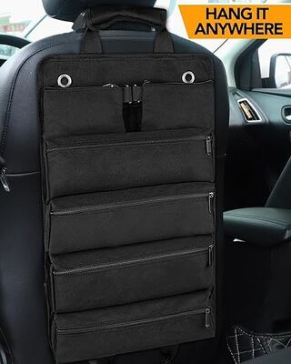 Rolling Tool Bag with 2 Detachable Pouches, Heavy Duty Roll up Tool Bag,Carpenter Tool Bag, Tool Roll Bag,rolling Tool Bag