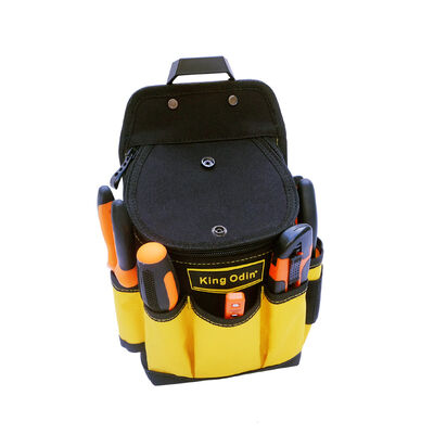 King & Odin - Portable Tool Belt Pouch With Clip-on Tech System Tool Waist Bag