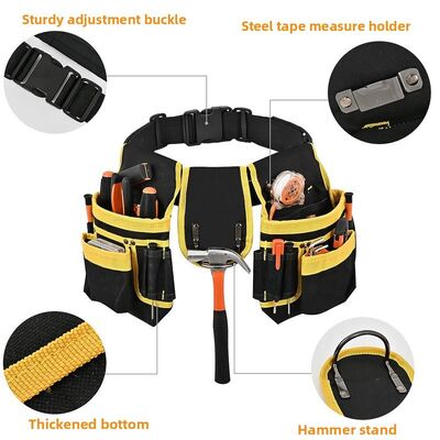 Magnetic Waterproof Heavy-Duty Adjustable Tool Belt Bag OEM/ODM Lightweight Multifunctional Tool Bag
