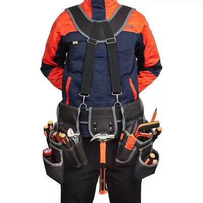 New Design Multi-Functional Double Tool Belt Bag Custom Made Carpenter Leather Tool Belt Waterproof  Reasonable Price OEM