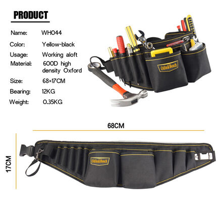 Men Utility Unique Bargains Release Buckle Electrician Waist Pocket Tools Belt Pouch Bag