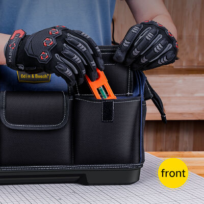 Heavy Duty Multi-Purpose Oxford Zipper Organize Storage Electrian Tool Bag Hanging Tool Bag Electrician With Hard Bottom