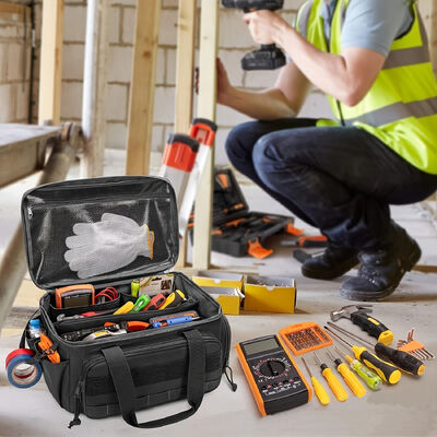 Hot Selling Black Electrician Woodworking Tool Kit Storage Bag Tool Bag