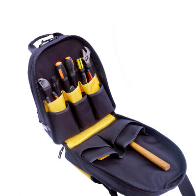 Backpack Sturdy and Durable Tool Kit, Electrician, Portable Multifunctional Repair Bag, Storage Tool Backpack Bag