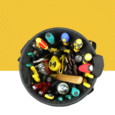 Customized Carpenter Gardening Plumber Tool Kit Heavy Duty Organizer Electrician Bucket Bag Tools