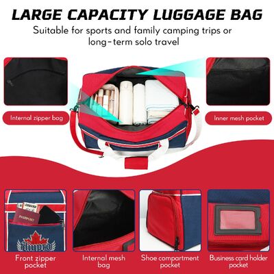 Large-capacity independent shoe compartment fitness short-distance business travel hand luggage bag, suitable for both men and women, multi-functional sports and casual bag for travel bag